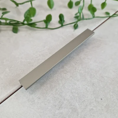 A image of the genesis esa.92 metal tile trim in a matt nickel finish. matt nickel tile trim available in 10mm, 12mm.